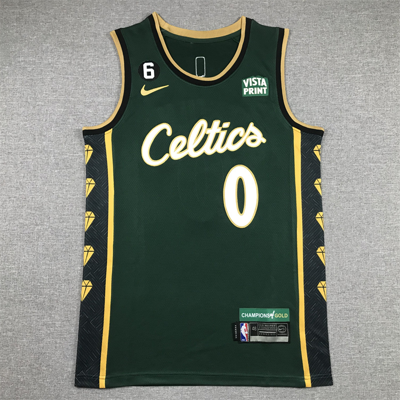 Men Boston Celtics #0 Tatum Green Nike 2025 NBA Jersey